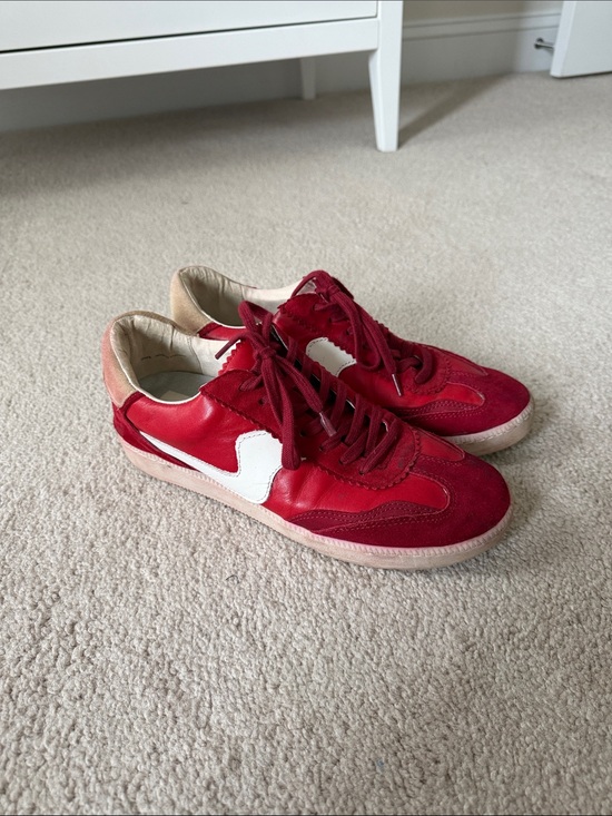 Dolce Vita Shoes - Dolce Vita Red and White Women's Sneakers